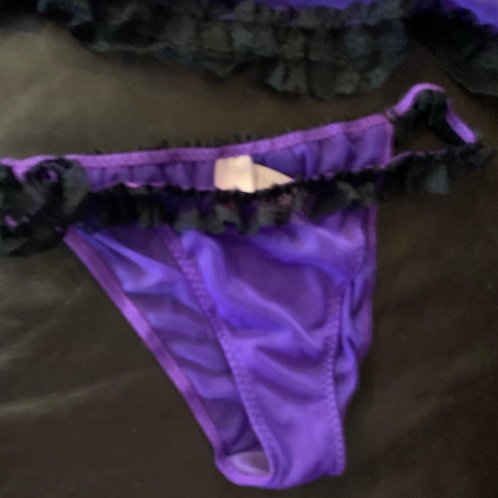 The lilac most sexy lingerie is here.
